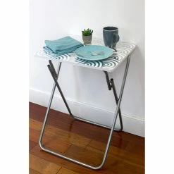 Deals 😍 Home Basics Metallic Multi-Purpose Foldable Table, Silver ⌛ -Home Basics Sales 725a8eaac085401ca6990c8e2b3a539c 1080x