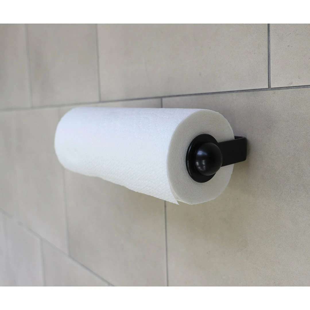 Wholesale ๐ Home Basics Wall Mounted Plastic Paper Towel Holder, Black ๐ 4 Wholesale ๐ Home Basics Wall Mounted Plastic Paper Towel Holder, Black ๐ - Image 2