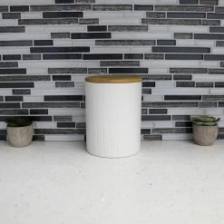 Coupon 🛒 Home Basics Wave Medium Ceramic Canister, White ⭐ -Home Basics Sales 74e22bed4eeb4dd69941d4333c71373d 1080x