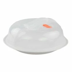 Discount ๐ฅ Home Basics Plastic Microwave Plate Cover with Vent ๐ฅฐ