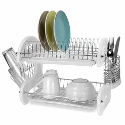 Best reviews of ⌛ Home Basics 2 Tier Plastic Dish Drainer, White 😍 -Home Basics Sales 75367d290f3e45469140ba74d8200336 1080x