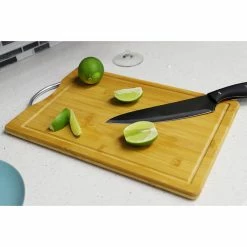 Budget 🥰 Home Basics 10" x 15" Bamboo Cutting Board with Juice Groove and Stainless Steel Handle 😉 -Home Basics Sales 76107135be2d48ca9d89f7d4397fd086 1080x
