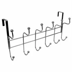 Outlet 😀 Home Basics Nico 6 Hook Over the Door Hanging Rack, Chrome 🎉 -Home Basics Sales 7812c8fc78fa4e818f3160a133009608 bd5dfc6b 06e3 4bc8 b3b3 80e0e94cfcfa 1080x