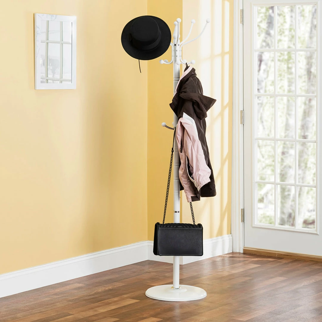 Best deal ๐คฉ Home Basics 16 Hook Free Standing ๐งฅ Coat Rack with Sandstone Base, White โ 5 Best deal ๐คฉ Home Basics 16 Hook Free Standing ๐งฅ Coat Rack with Sandstone Base, White โ - Image 3