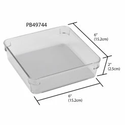 Hot Sale 😍 Home Basics 6" x 6" x 2" Plastic Drawer Organizer with Rubber Liner 👏 -Home Basics Sales 7bcd44f9bce049d0bb0cd5ec7ca50916 1080x