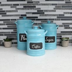 Budget 👏 Home Basics 3 Piece Ceramic Canisters with Chalkboard Labels, Turquoise 🌟 13 Budget 👏 Home Basics 3 Piece Ceramic Canisters with Chalkboard Labels, Turquoise 🌟 -Home Basics Sales 7cf4de2eb45540d2abb51ecf246bdc21 2f6928b5 867c 4125 b2b0 da61a213299b 1080x