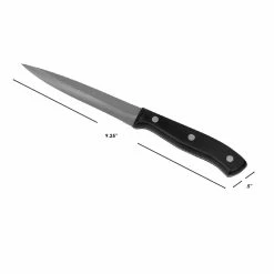 Hot Sale 😀 Home Basics 5" Stainless Steel Utility Knife with Contoured Bakelite Handle, Black ⭐ -Home Basics Sales 82c407c295d34a69ac21f6d7313bef11 1080x
