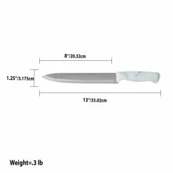 Best deal 🎁 Home Basics Marble Collection 8" Carving Knife, White 🔔 -Home Basics Sales 8604ed9571544a7b876691d41d8c5da1 c085d8af 6a92 447d bc40 1f2400a36329 1080x