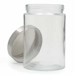 Hot Sale 😉 Home Basics Medium 40 oz. Round Glass Canister with Air-Tight Stainless Steel Twist Top Lid, Clear 🌟 -Home Basics Sales 86476cd48b5f4c80907e6228800d7b58 7e0001cf 1e03 4972 98e1 dd6be79ab9df 1080x