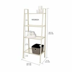 Flash Sale 😀 Home Basics Medium 4 Tier Metal Rack, (24” x 14” x 58), Off-White 🔔 -Home Basics Sales 88167c0c868240df96a7afbef5f91167 b384dec3 928e 41c6 81a1 712e98c05701 1080x
