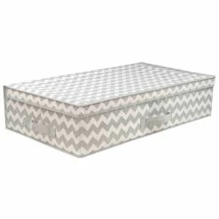 Deals 🌟 Home Basics Chevron Under-the-Bed Storage Box 🤩
