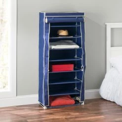 Discount 🛒 Home Basics 8-Tier Portable Polyester 👟 Shoe Closet, Navy 😀 -Home Basics Sales 896c57cd83934d57babc9f9ea25829d8 fe0237c0 ad98 4214 81c2 7bfcb2f5863f 1080x