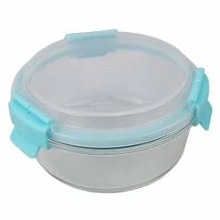 New ❤️ Home Basics Leak Proof 32 oz. Round Borosilicate Glass Food Storage Container with Air-tight Plastic Lid, Turquoise 🤩 12 New ❤️ Home Basics Leak Proof 32 oz. Round Borosilicate Glass Food Storage Container with Air-tight Plastic Lid, Turquoise 🤩 -Home Basics Sales 89f844d67fa54aeb8d1db420fb2eeec0 1080x