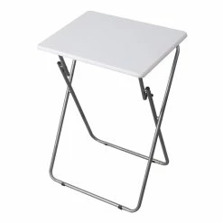 New 🤩 Home Basics Multi-Purpose Foldable Table, White ⭐