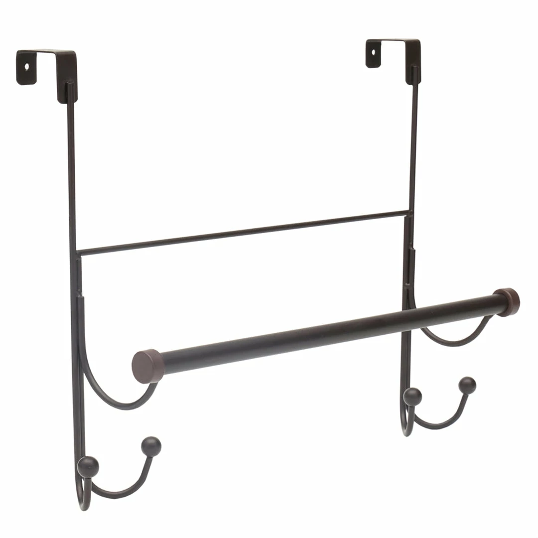 Brand new ๐ฅ Home Basics Over the Door Hook with Towel Bar, Oil-Rubbed Bronze ๐ 3 Brand new ๐ฅ Home Basics Over the Door Hook with Towel Bar, Oil-Rubbed Bronze ๐