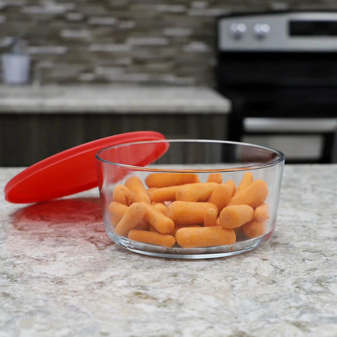 Best Pirce โญ Home Basics Round 55 oz. Borosilicate Glass Food Storage Container with Red Lid ๐ฅฐ 4 Best Pirce โญ Home Basics Round 55 oz. Borosilicate Glass Food Storage Container with Red Lid ๐ฅฐ - Image 2