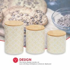 Top 10 💯 Home Basics Vescia 3 Piece Ceramic Canister Set with Bamboo Top, White 🛒 -Home Basics Sales 8c1fd538198b4757a5c3bfda3169269c 1080x