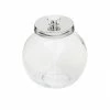 Deals 😉 Home Basics Medium 57.48 oz. Round Glass Medium 🍬 Candy Storage Jar with Stainless Steel Top, Clear 🎁