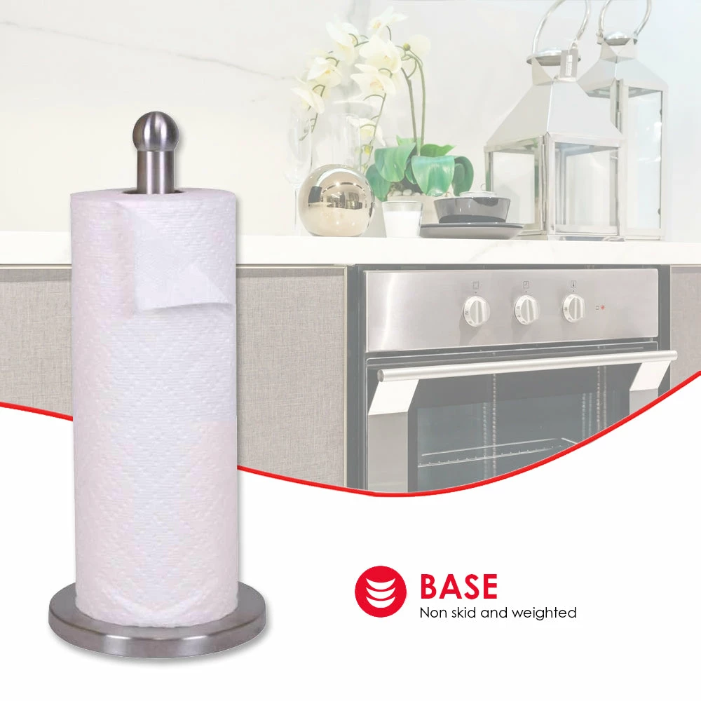 Cheapest โญ Home Basics Free-Standing Stainless Steel Paper Towel Holder with Weighted Base, Silver ๐ 7 Cheapest โญ Home Basics Free-Standing Stainless Steel Paper Towel Holder with Weighted Base, Silver ๐ - Image 5