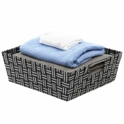 Cheap 🌟 Home Basics Stripe Large Woven Strap Open Bin, Black 🧨 -Home Basics Sales 945278d619994994a9979b8d3a600e2e 1080x