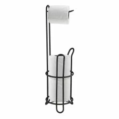 Cheap โค๏ธ Home Basics Free-Standing Dispensing Toilet Paper Holder, Black ๐