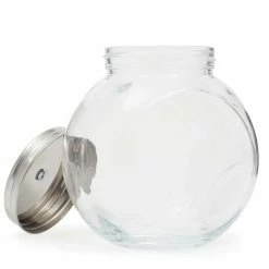 Deals 😉 Home Basics Medium 57.48 oz. Round Glass Medium 🍬 Candy Storage Jar with Stainless Steel Top, Clear 🎁 -Home Basics Sales 9494a47c18e04a5484ac7f9e02945f1f ff652a55 f6ec 4681 abbf cbbc2847c9ec 1080x