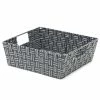 Best Sale ❤️ Home Basics Stripe Woven Strap Large Storage Bin, Grey 😍 -Home Basics Sales 95b18864c99a47089503981b579e4d2a 1080x