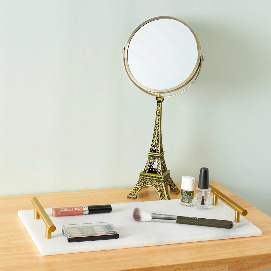 Best Pirce 💯 Home Basics Marble Serving Tray, White 💯 4 Best Pirce 💯 Home Basics Marble Serving Tray, White 💯 - Image 2