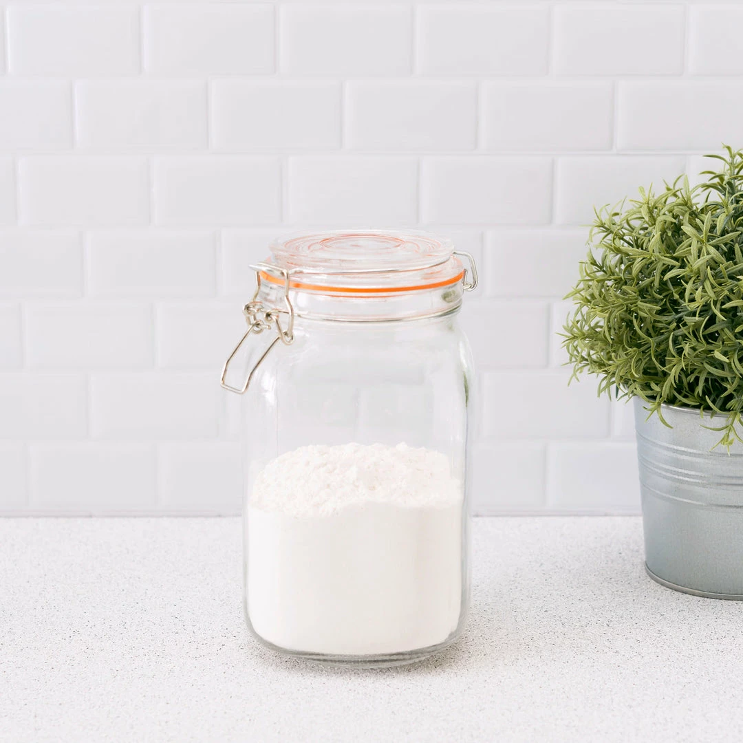 Cheapest 😍 Home Basics 47 oz. Glass Pickling Jar with Wire Bail Lid and Rubber Seal Gasket ⌛ 4 Cheapest 😍 Home Basics 47 oz. Glass Pickling Jar with Wire Bail Lid and Rubber Seal Gasket ⌛ - Image 2