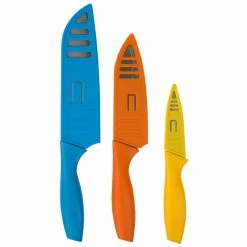 New 🎉 Home Basics 3 Piece Stainless Steel Knife Set with Colorful Slip Covers 🔥 -Home Basics Sales 993db91197f640708692959e349cd559 1080x