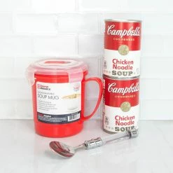 Hot Sale 🛒 Home Basics 24 oz. Plastic Microwaveable Soup Mug, Red/Clear 🥰 -Home Basics Sales 9beacd13b69345cba361957e4174ba66 1080x
