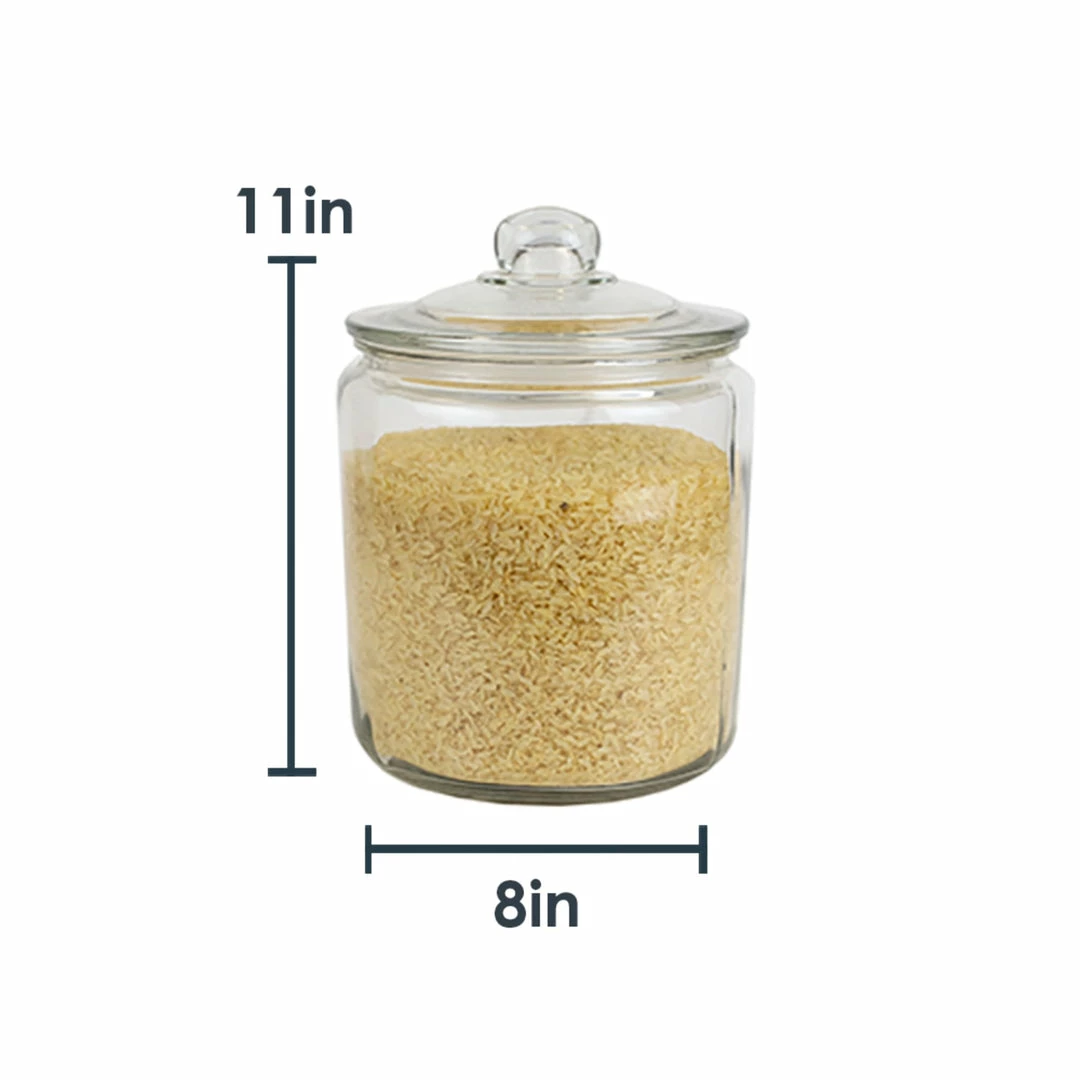 Hot Sale ๐ Home Basics Renaissance Collection Large 4 Lt Glass Jar with Easy Grab Knob Handles, Clear ๐ 8 Hot Sale ๐ Home Basics Renaissance Collection Large 4 Lt Glass Jar with Easy Grab Knob Handles, Clear ๐ - Image 6