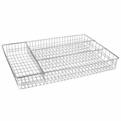 New 😉 Home Basics 4 Section Steel Cutlery and Flatware Tray, Chrome 😀