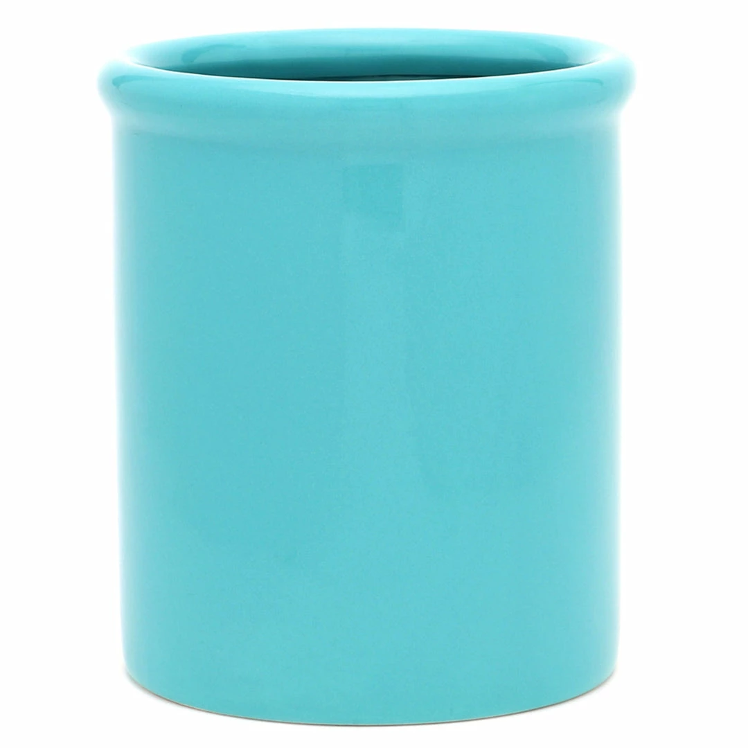 Deals 🔔 Home Basics Glazed Ceramic Utensil Crock, Turquoise ⭐ 5 Deals 🔔 Home Basics Glazed Ceramic Utensil Crock, Turquoise ⭐ - Image 3
