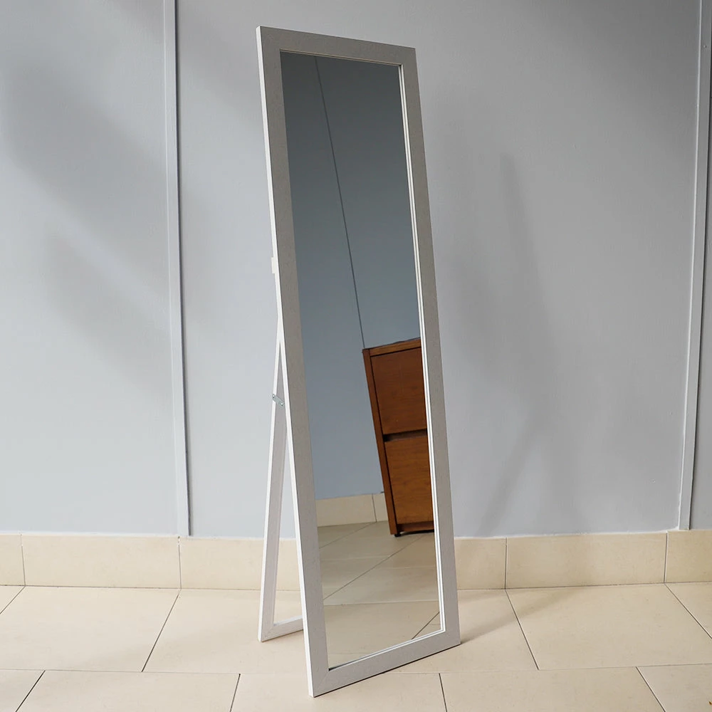 Discount 😀 Home Basics Easel Back Full Length Mirror with MDF Frame, White 🎉 6 Discount 😀 Home Basics Easel Back Full Length Mirror with MDF Frame, White 🎉 - Image 4