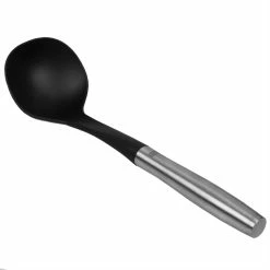 Best deal 🛒 Home Basics Mesa Collection Scratch-Resistant Nylon Serving Ladle, Black 🔥