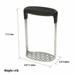 Outlet 🧨 Home Basics Stainless Steel Potato Masher, Silver 🎉 -Home Basics Sales a0c2a7e3f441465bb152792e9df0e7c1 1080x