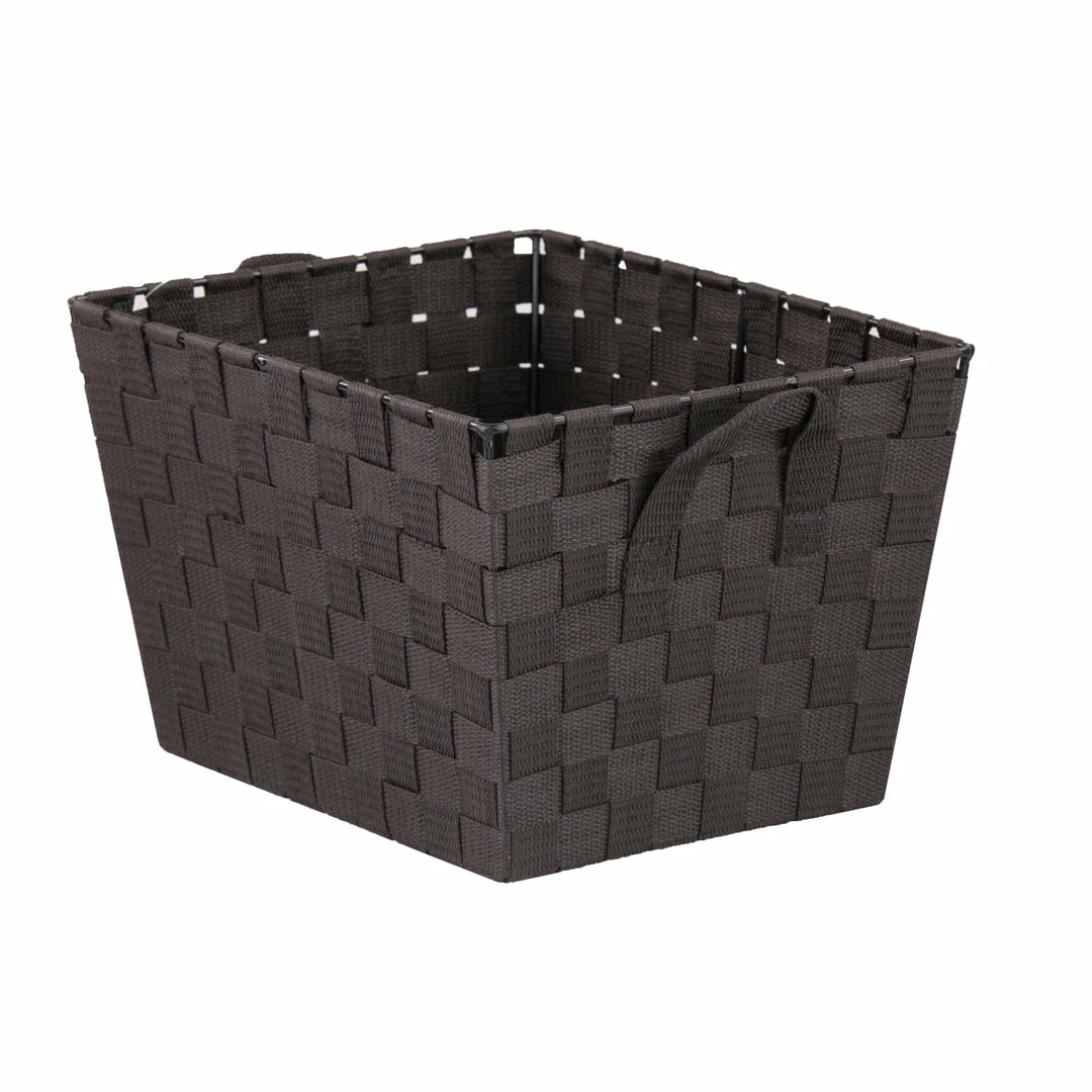 Top 10 ๐ Home Basics Polyester Woven Strap Open Bin, Brown โญ 3 Top 10 ๐ Home Basics Polyester Woven Strap Open Bin, Brown โญ