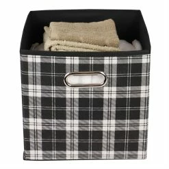 Coupon 🤩 Home Basics Plaid Non-Woven Storage Bin with Grommet Handle, Black 🎁 -Home Basics Sales a10a3d4c7dcf4c33b667b683971b6b66 1080x