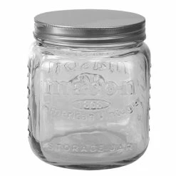 Flash Sale 😍 Home Basics 90 oz. Medium Mason Glass Canister, Clear 🌟 -Home Basics Sales a275dd4ffa0c481abf7e62d8cf691eee ee7f0089 137d 468b b828 82f51ee291c3 1080x
