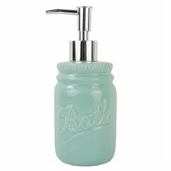 Best Pirce 👍 Home Basics 4 Piece Dolomite Mason Jar Bath Set, Mint 🎁 -Home Basics Sales a39eeb4b4a254b83a1be87ef0967aaff 1080x