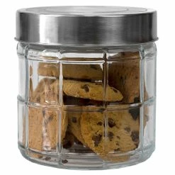 Discount 🎉 Home Basics Chex Collection 22 oz. Small Glass Canister with Stainless Steel Lid 👍 -Home Basics Sales a428c40f36624e7286d614b2e3dd7344 1080x