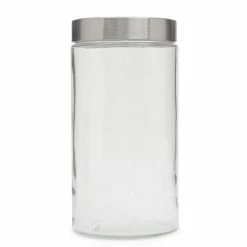 Best deal 💯 Home Basics Large 54 oz. Round Glass Canister with Air-Tight Stainless Steel Twist Top Lid, Clear 🤩 -Home Basics Sales a5273c7877c64c90ab997e898f71590f 1080x