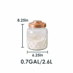Wholesale 🌟 Home Basics Small 2.6 Lt Textured Glass Jar with Gleaming Air-Tight Copper Top 🔔 -Home Basics Sales a8f4ec43ebe54d428e603b0edfea5837 1080x