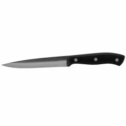 Hot Sale 😀 Home Basics 5" Stainless Steel Utility Knife with Contoured Bakelite Handle, Black ⭐ -Home Basics Sales ad20605f16ad4c60aad1a0b006c454fd 1080x
