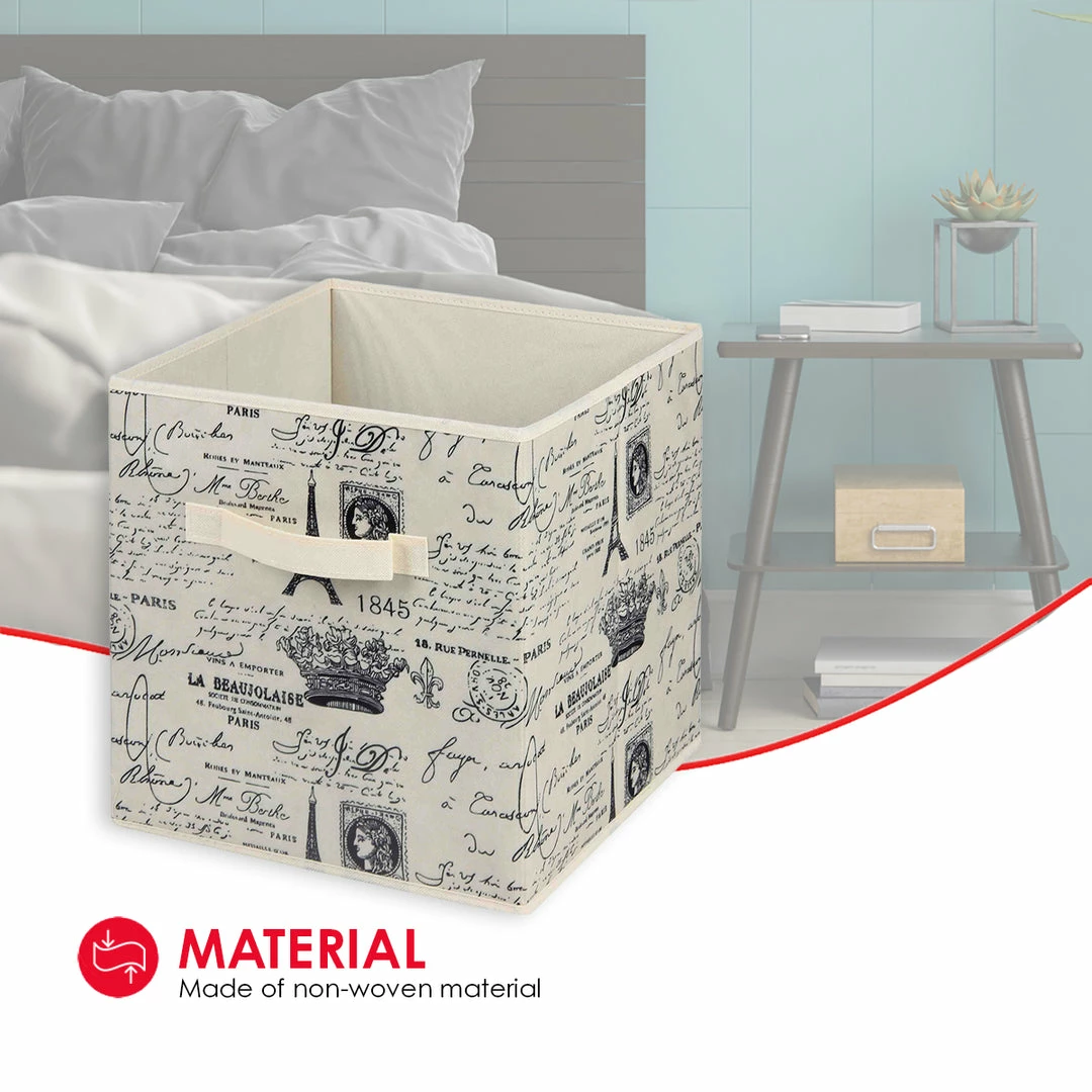 Buy ⌛ Home Basics Paris Collection Non-Woven Storage Bin, Natural 🤩 7 Buy ⌛ Home Basics Paris Collection Non-Woven Storage Bin, Natural 🤩 - Image 5