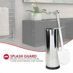 Coupon ⭐ Home Basics Hide-Away and Splash Proof Polished Stainless Steel Toilet Brush with Non-Skid Hygienic Holder, Silver 🎁 -Home Basics Sales aea418eacbb748c1bfd295f3cdaf78c1 487122fb 568f 45f2 a2dc 53075fa80c01 1080x