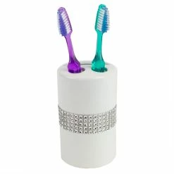 Brand new 👍 Home Basics 4 Piece Ceramic Luxury Bath Accessory Set with Stunning Sequin Accents, White ⭐ -Home Basics Sales aecc7ed333014a509a127eea264aab5e 619031c4 48e8 468b bc29 51f8ec8f4d68 1080x