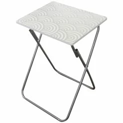 Deals 😍 Home Basics Metallic Multi-Purpose Foldable Table, Silver ⌛ -Home Basics Sales b012107fdc214685a82d136062456286 1080x