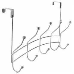 Best Pirce 🌟 Home Basics Shelby 5 Hook Over the Door Hanging Rack, Silver 🛒 -Home Basics Sales b06f5fc7b8664932a2e107efb5ad5f2e 1080x